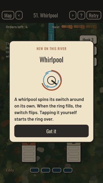 A card explaining the whirlpool mechanic